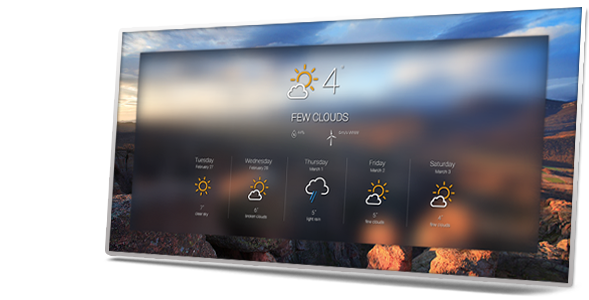 Weather application Interface